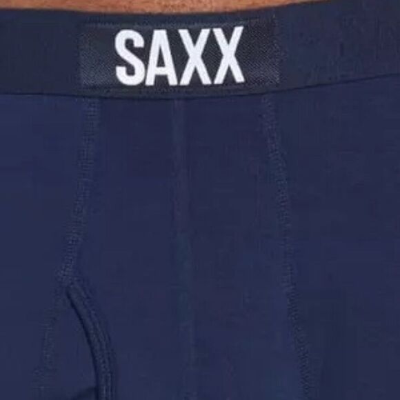 SAXX Ultra Super Soft Stretch Boxer Brief BallPark Pouch Navy Blue L and XXL - Picture 5 of 14